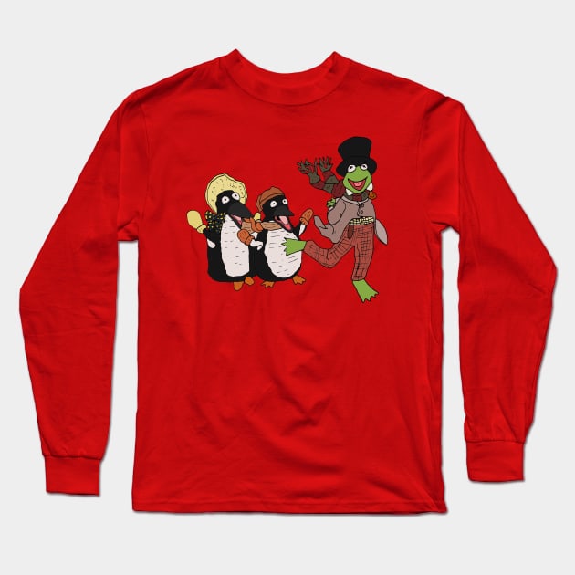 Muppet Christmas Carol Long Sleeve T-Shirt by JennyGreneIllustration